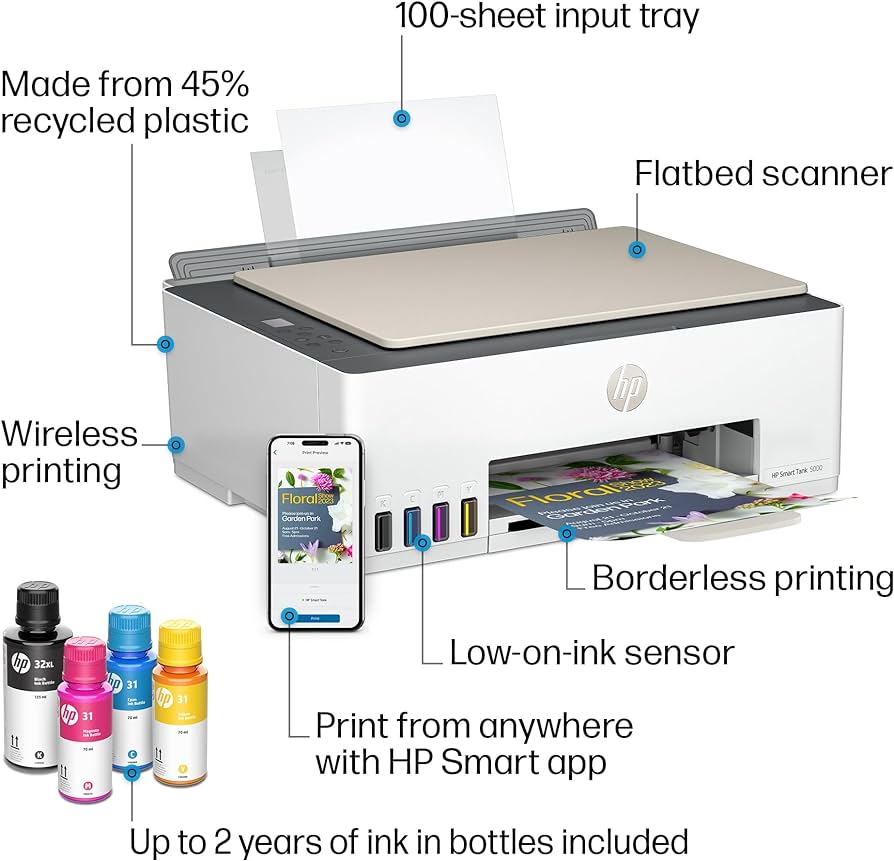 Hp Smart Tank 520 All In One Printer