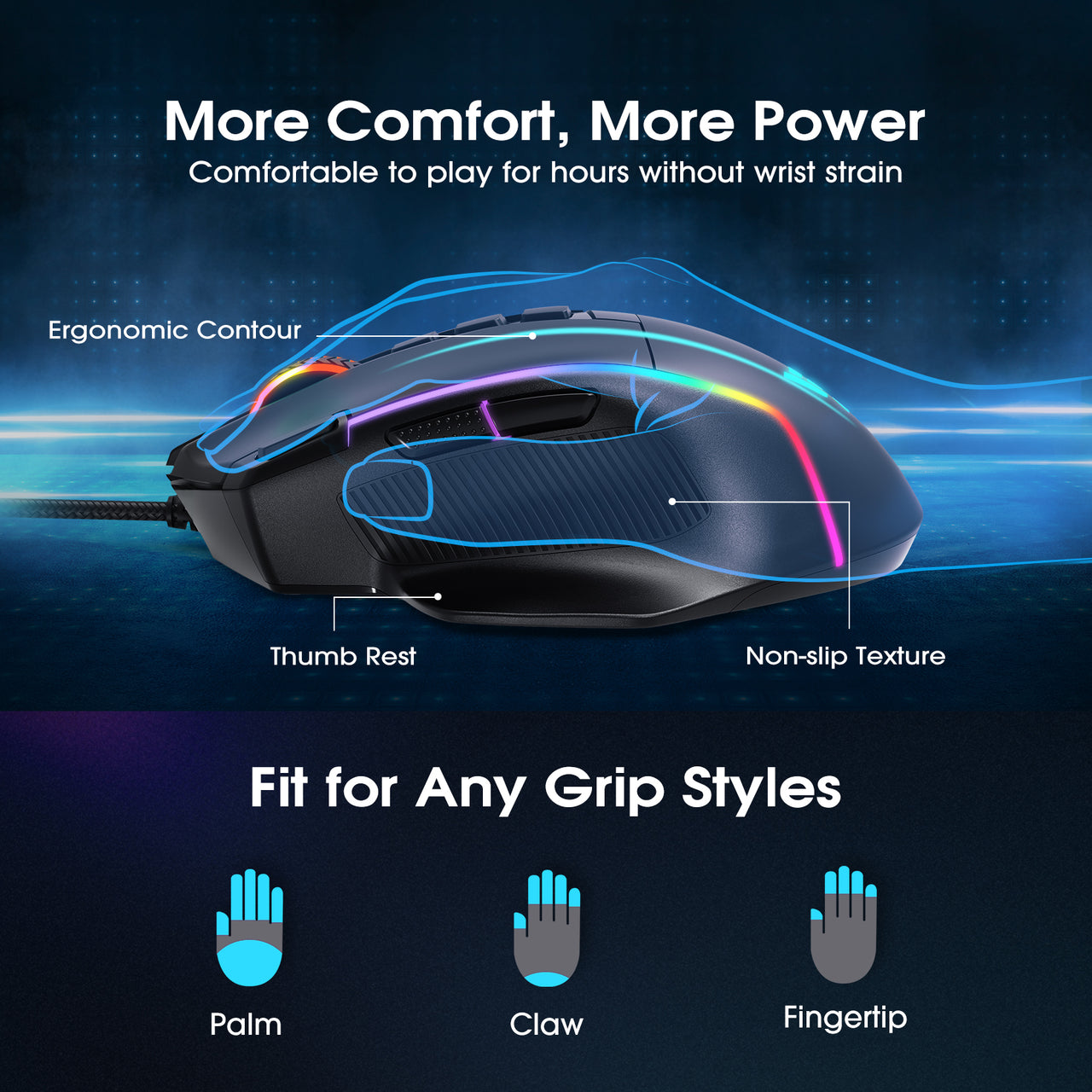 RAPOO V16 Wired Optical Gaming Mouse