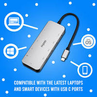 Thumbnail for Rapoo Multifunction Adapter 10 In 1 XD200c