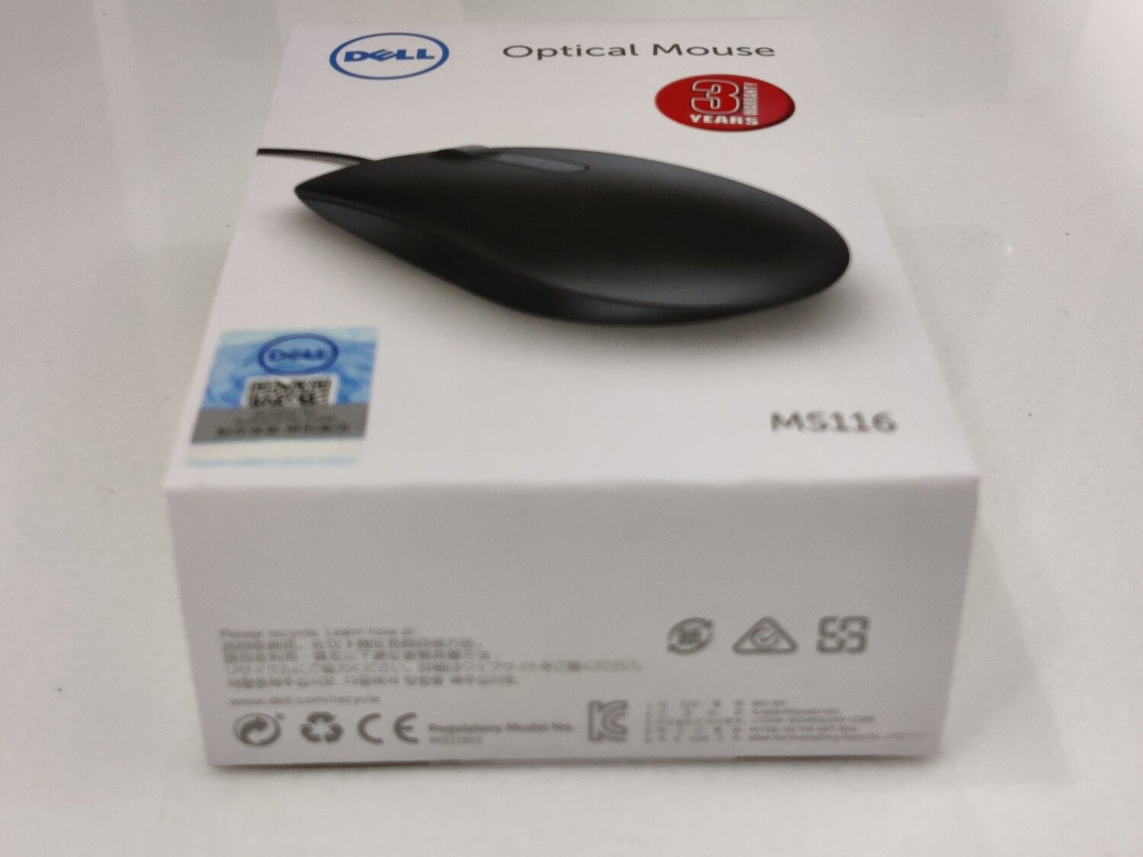 MOUSE WIRED OPTICAL DELL MS116