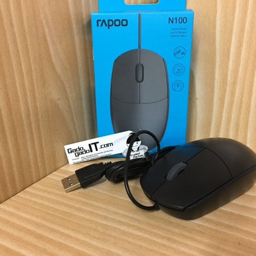Mouse Wired Opticle Usb N100 Rapoo